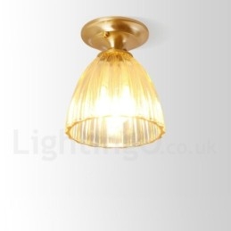Pure Brass Rustic Lodge Nordic Style uppoasennettava kattovalaisin lasivarjostimella