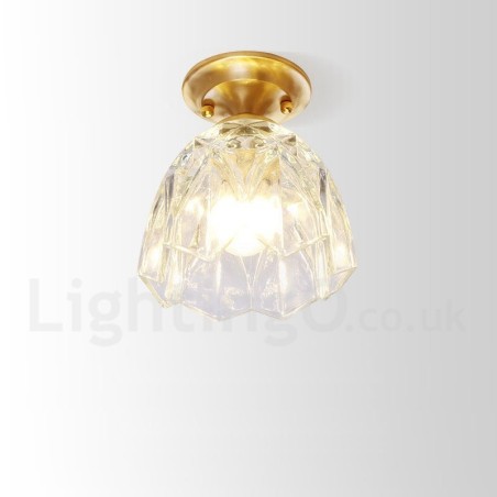 Pure Brass Rustic Lodge Nordic Style uppoasennettava kattovalaisin lasivarjostimella Pure Brass Rustic Lodge Nordic Style uppoasennettava kattovalaisin lasivarjostimella