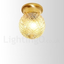 Pure Brass Rustic Lodge Nordic Style uppoasennettava kattovalaisin lasivarjostimella