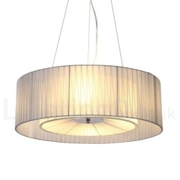 Drum 4 Light Pendant Moderni valo kangasvarjostimella