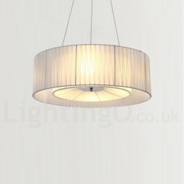 Drum 4 Light Pendant Moderni valo kangasvarjostimella
