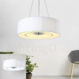 Drum 4 Light Pendant Moderni valo kangasvarjostimella