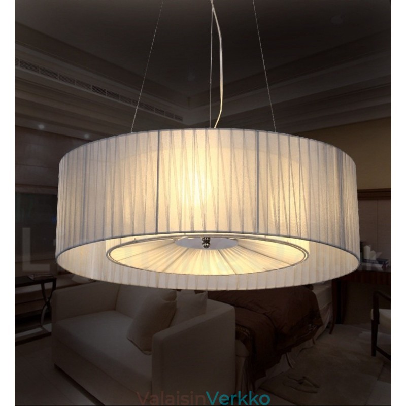 Drum 4 Light Pendant Moderni valo kangasvarjostimella