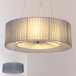 Drum 4 Light Pendant Moderni valo kangasvarjostimella