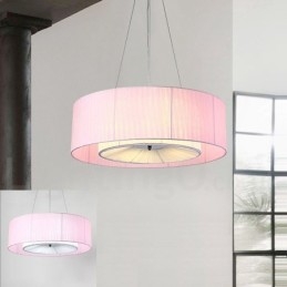 Drum 4 Light Pendant Moderni valo kangasvarjostimella