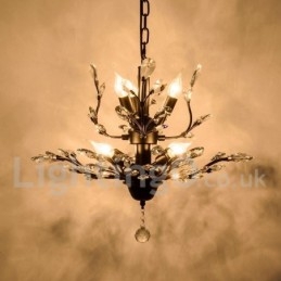 Crystal Iron maalaus kattokruunu ja Crystal Modern valaistuslamppu