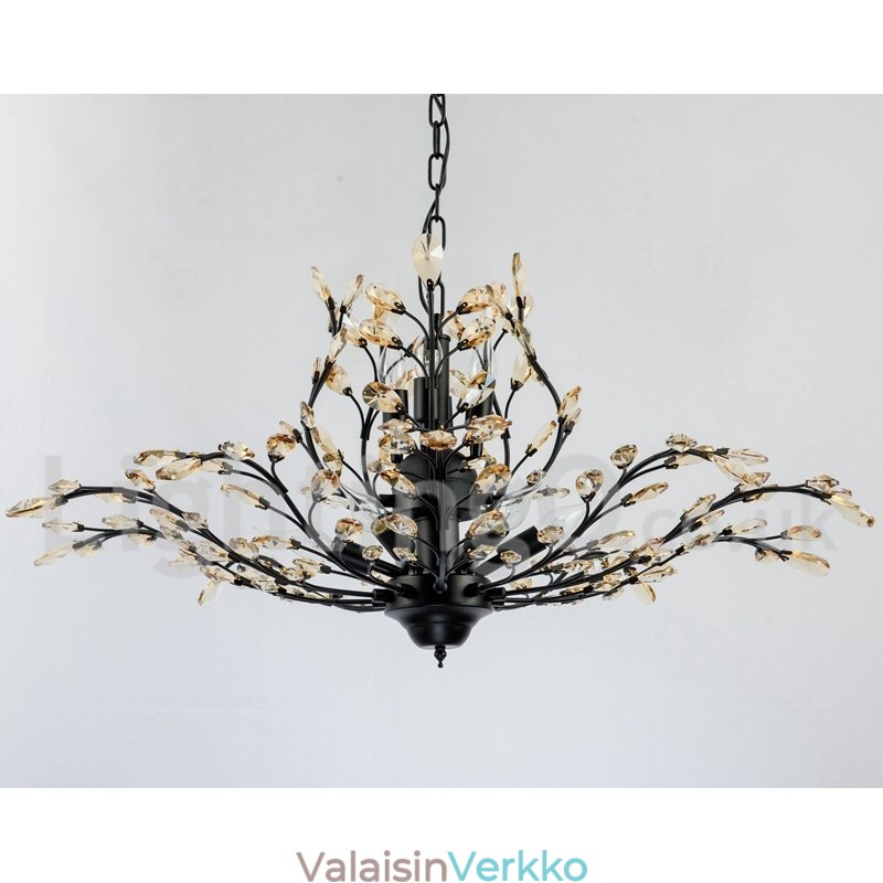 Crystal Iron maalaus kattokruunu ja Crystal Modern valaistuslamppu