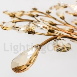 Crystal Iron maalaus kattokruunu ja Crystal Modern valaistuslamppu