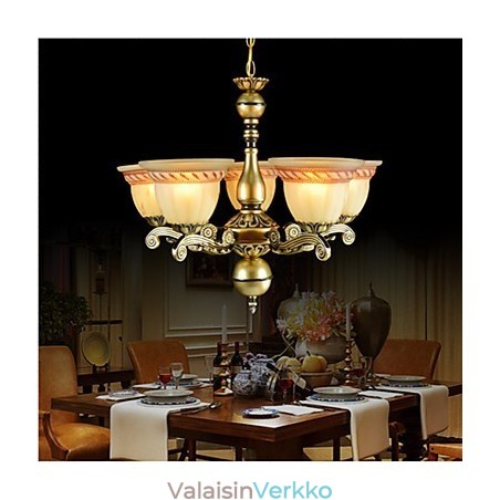 Kattokruunu Five Lights Bronze European Retro Classic Kattokruunu Five Lights Bronze European Retro Classic