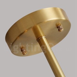 Pure Brass Rustic Lodge pyöritettävä kattokruunu akryylisävyillä