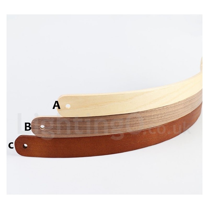Multi Wood Colors Ring Moderni nykyaikainen riippuvalaisin akryylivarjostimella