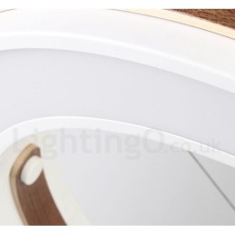 Multi Wood Colors Ring Moderni nykyaikainen riippuvalaisin akryylivarjostimella