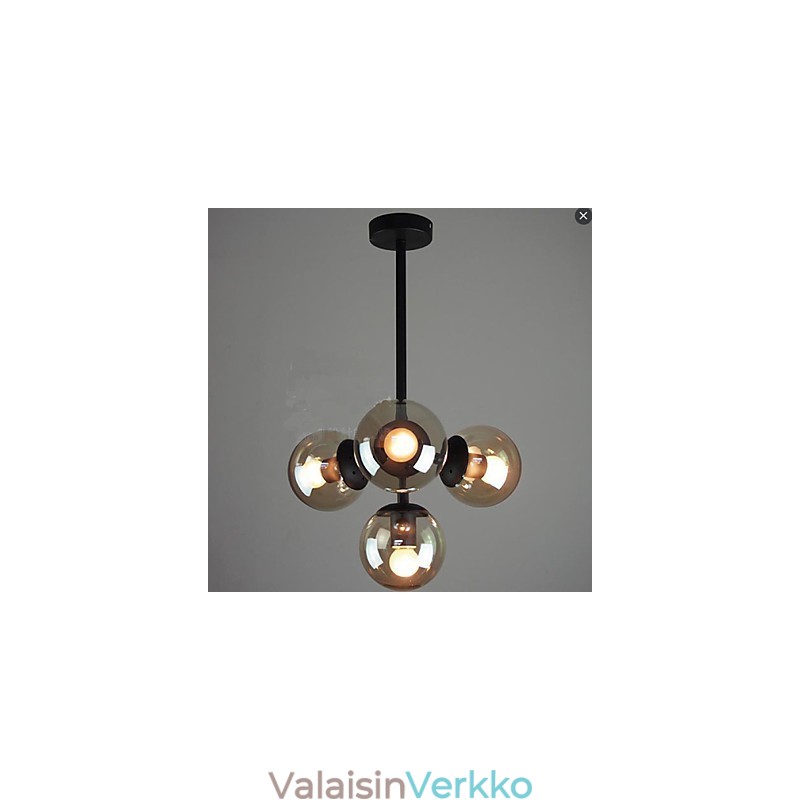 Lasipallorautaiset papuvarsi molekyylikattolamput