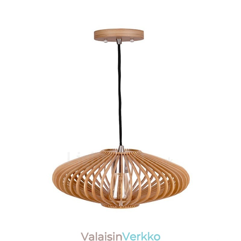 1 Light Lantern Vintage puinen kattokruunu Industrial Wind Loft Puinen lineaarinen riippuvalaistus