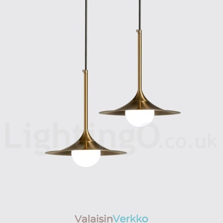 1 Kevytteollisuustyylinen kultainen minityylinen galvanoitu maalattu kattovalaisin lasivarjostimella 1 Kevytteollisuustyylinen kultainen minityylinen galvanoitu maalattu kattovalaisin lasivarjostimella