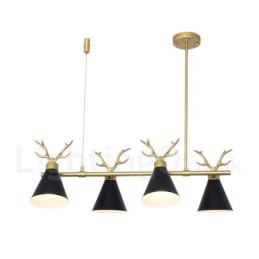 4 Vaalea pohjoismainen Macaron Modern Antlers kattokruunu