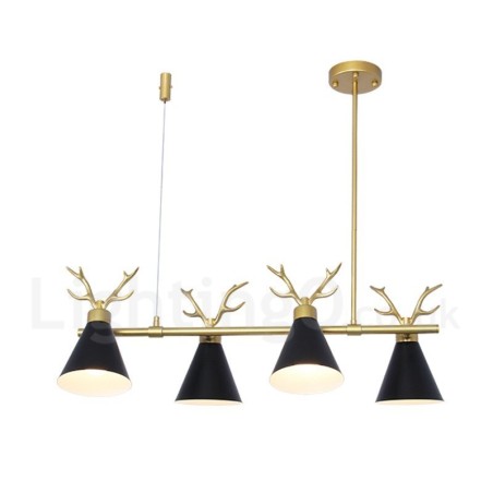 4 Vaalea pohjoismainen Macaron Modern Antlers kattokruunu 4 Vaalea pohjoismainen Macaron Modern Antlers kattokruunu
