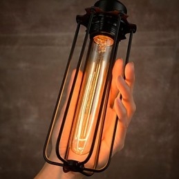 Kattokruunu Mini Style Rustic Lodge Retro Metal 3 Light riippuvalaisin