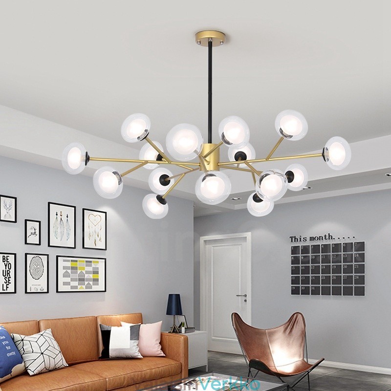 Postmoderni Magic Beans Chandelier -näyttelyhalli