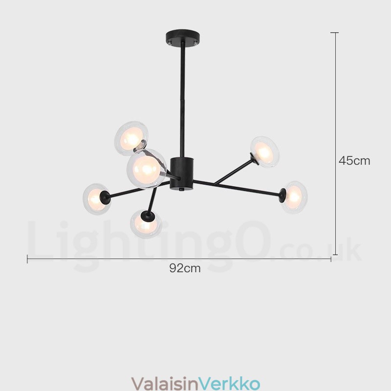 Postmoderni Magic Beans Chandelier -näyttelyhalli