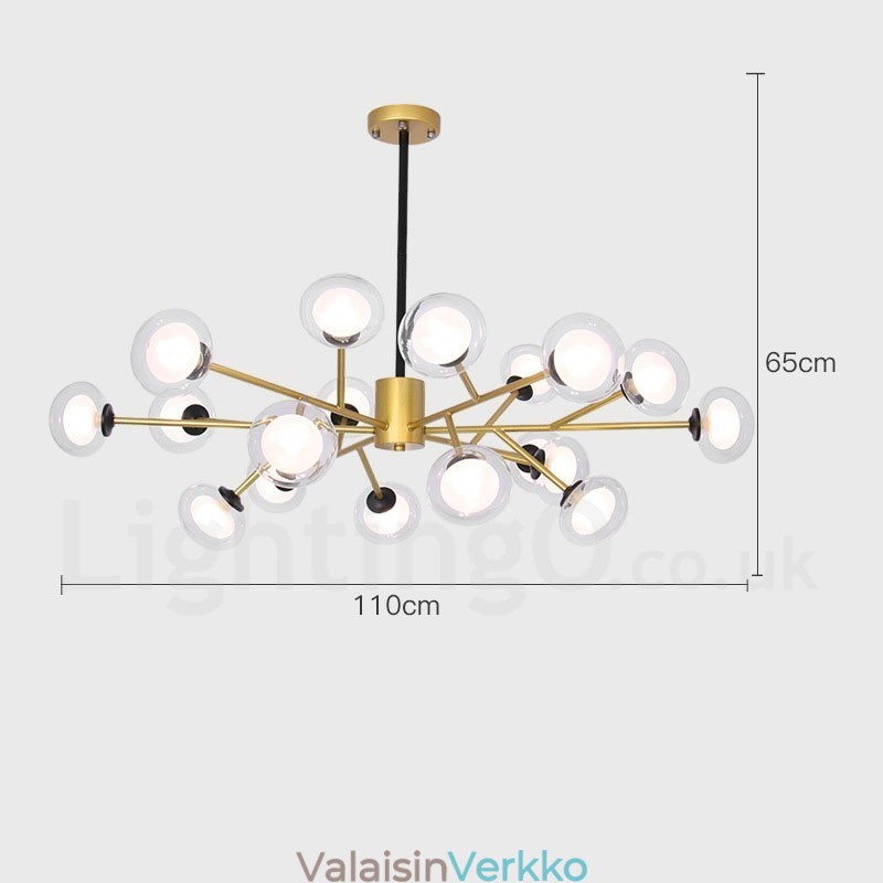 Postmoderni Magic Beans Chandelier -näyttelyhalli