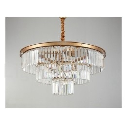 Postmoderni Luxury Round K9 Crystal Pendant Chandelier Lights -näyttelyhalli