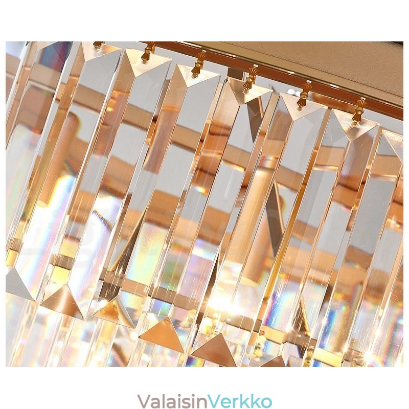 Postmoderni Luxury Round K9 Crystal Pendant Chandelier Lights -näyttelyhalli