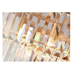 Postmoderni Luxury Round K9 Crystal Pendant Chandelier Lights -näyttelyhalli