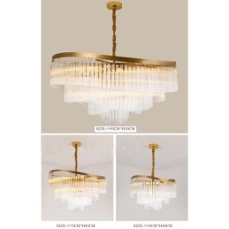 Kultainen Postmoderni Luxury Round K9 Crystal Pendant Kattokruunu -näyttelyhalli