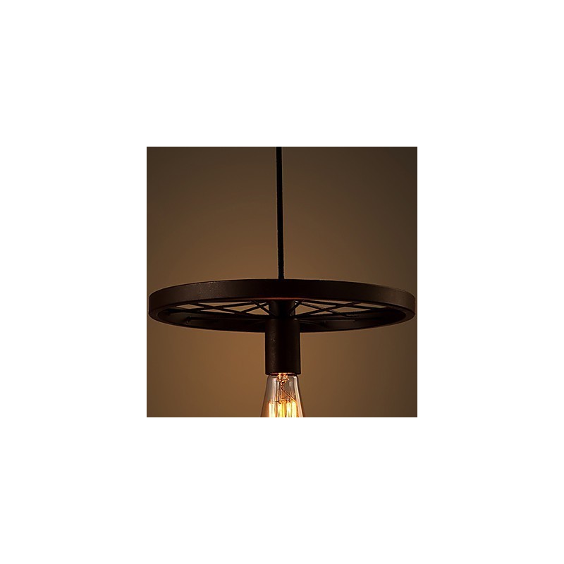 Industrial 1 -valo Vintage rautavarjossa riippuvalaisin