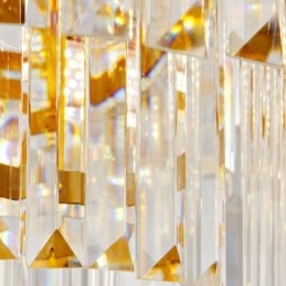 Kultainen Postmoderni Luxury Round K9 Crystal Pendant Kattokruunu -näyttelyhalli