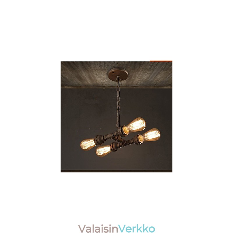 4 Kevyt amerikkalainen Industrial Water Pipe Retro tyylinen tuuli