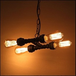 4 Kevyt amerikkalainen Industrial Water Pipe Retro tyylinen tuuli