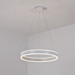 1 rengas, kaksi nauhaa Art Deco -riippuvalaisin 60 cm riippuvalaisin