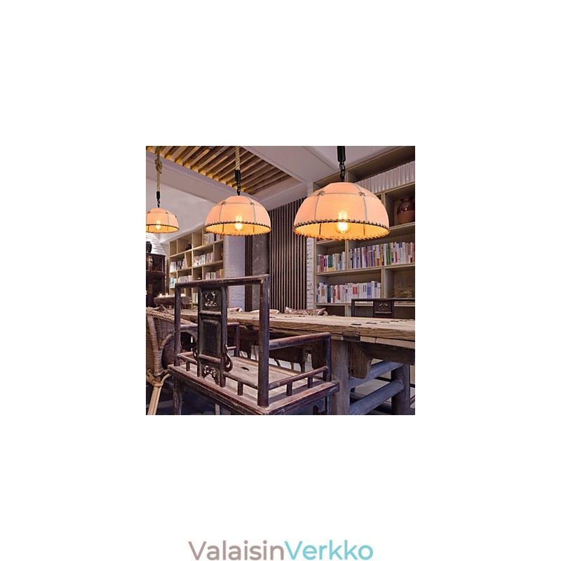 Retro käsintehty hamppuköysi countyard kattokruunu valaisin teolliseen maaseututyyliin