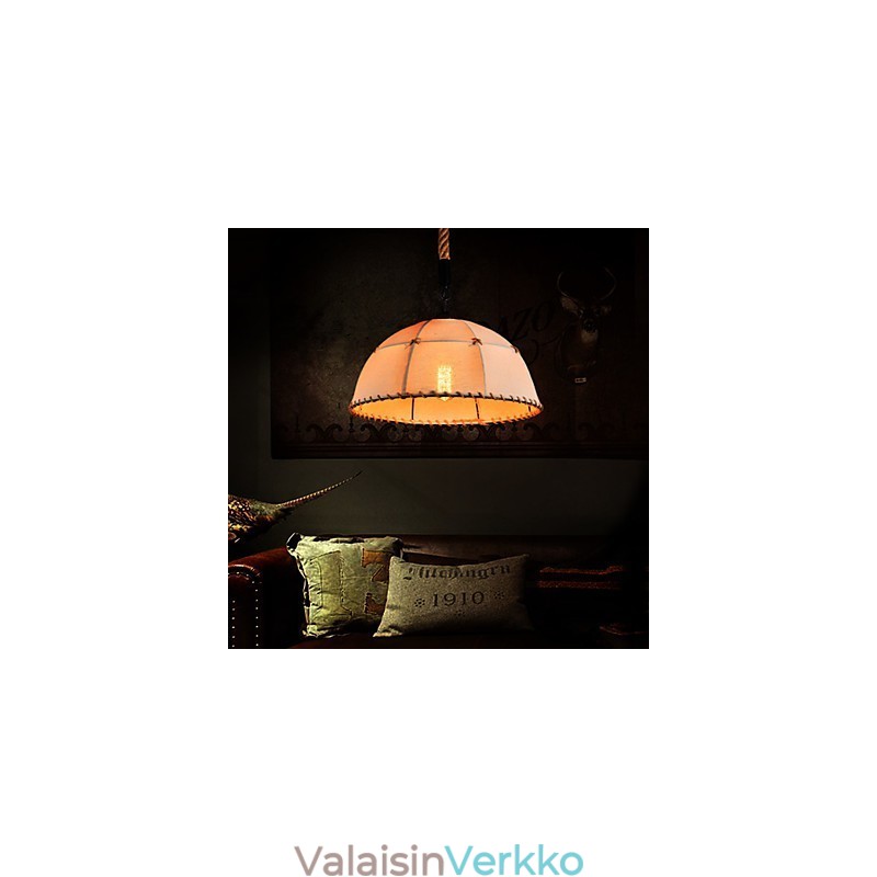 Retro käsintehty hamppuköysi countyard kattokruunu valaisin teolliseen maaseututyyliin