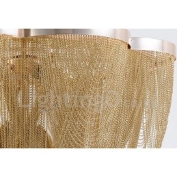 Tassels Kattokruunu Designer Riipus Vaalea Hopea Kulta Väri