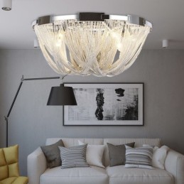 Tupsut kattokruunu Designer kattovalo hopea kullan väri