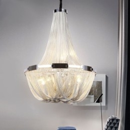 Tassels Kattokruunu Designer Riipus Vaalea Hopea Kulta Väri