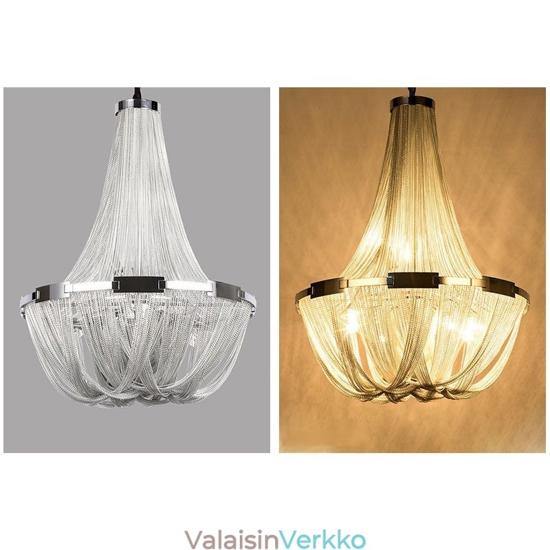 Tassels Kattokruunu Designer Riipus Vaalea Hopea Kulta Väri