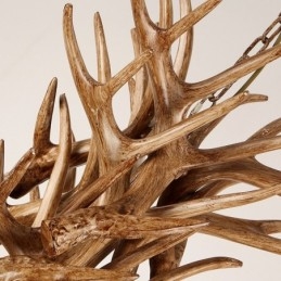 8 Vaalea maalaismainen taiteellinen Retro Antler Antler kattokruunu