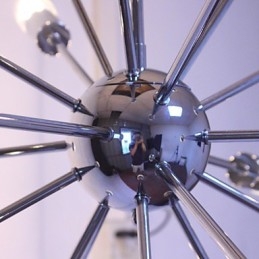 Kattokruunu Modern Globe Living Riipus Ruokailu Ostoskauppa Night Metal Chrome