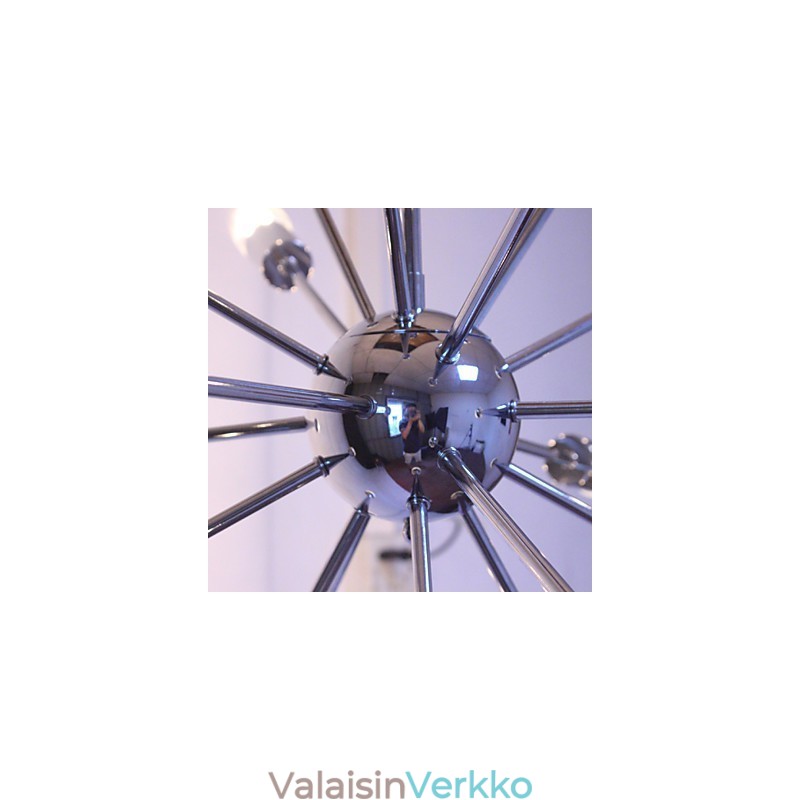 Kattokruunu Modern Globe Living Riipus Ruokailu Ostoskauppa Night Metal Chrome
