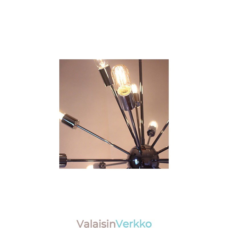 Kattokruunu Modern Globe Living Riipus Ruokailu Ostoskauppa Night Metal Chrome