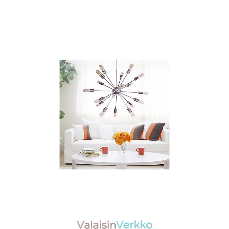 Kattokruunu Modern Globe Living Riipus Ruokailu Ostoskauppa Night Metal Chrome