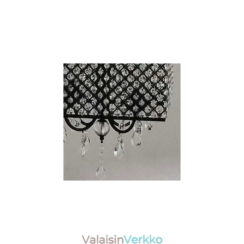 Perinteinen klassinen kristallimaalaus metallikattokruunu