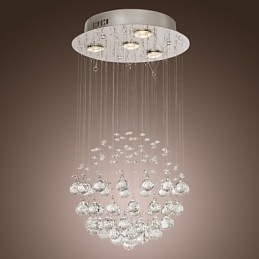 Kattokruunu Luxury Modern Crystal 4 valot