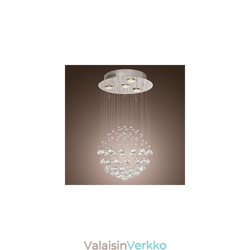 Kattokruunu Luxury Modern Crystal 4 valot