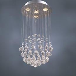 Kattokruunu Luxury Modern Crystal 4 valot