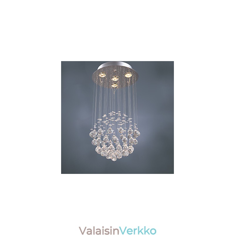 Kattokruunu Luxury Modern Crystal 4 valot